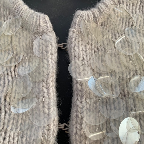 J Crew wool and cashmere sequined sweater - Picture 3 of 5